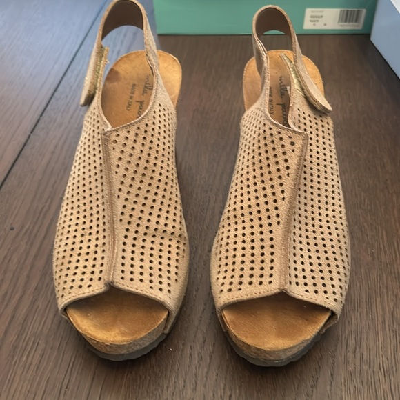 Mila Paoli suede wedge sandals - Picture 2 of 2